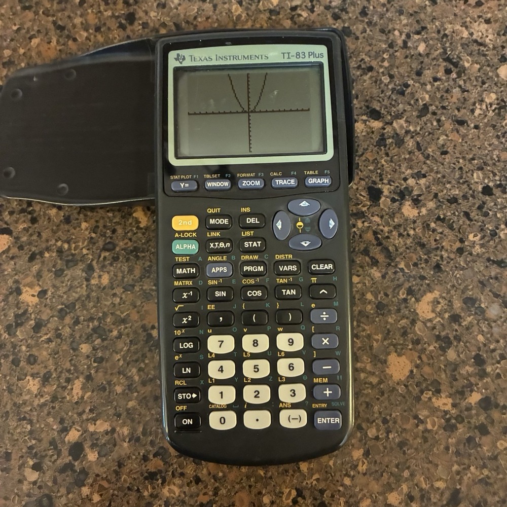 Texas Instruments TI-83 Plus Graphing Calculator w/ Cover Tested Working - Picture 5 of 9